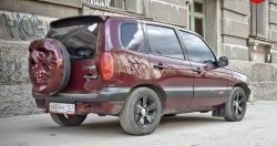 3 299 р. Чехол запасного колеса Трофей Снайпера Chevrolet Niva 2123 рестайлинг (2009-2020) (Неокрашенный)  с доставкой в г. Белгород. Увеличить фотографию 2