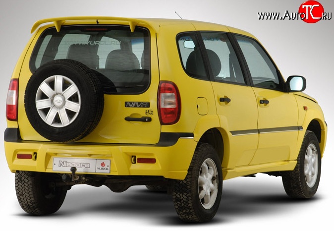 5 799 р. Задний бампер Ниагара Chevrolet Niva 2123 дорестайлинг (2002-2008) (Неокрашенный)  с доставкой в г. Белгород