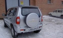 1 699 р. Чехол запасного колеса Chevrolet Chevrolet Niva 2123 рестайлинг (2009-2020) (Неокрашенный)  с доставкой в г. Белгород. Увеличить фотографию 2