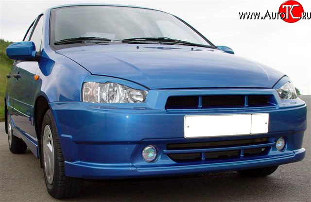 9 599 р. Передний бампер Лика 1 Лада Калина Спорт 1119 (2008-2014) (Неокрашенный)  с доставкой в г. Белгород