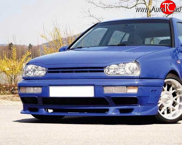 4 399 р. Накладка переднего бампера Fast V2 Volkswagen Golf 3 (1991-1998)  с доставкой в г. Белгород