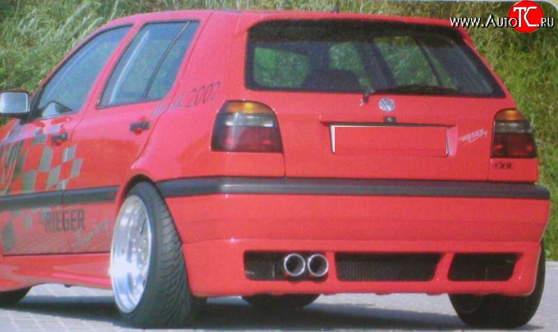 4 399 р. Накладка заднего бампера Fast Volkswagen Golf 3 (1991-1998)  с доставкой в г. Белгород