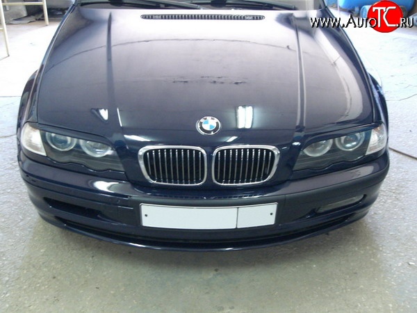 1 149 р. Реснички CarZone BMW 3 серия E46 седан дорестайлинг (1998-2001) (Неокрашенные)  с доставкой в г. Белгород