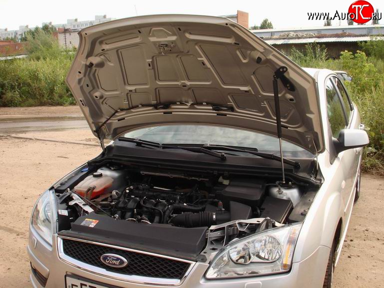 2 249 р. Упор капота Sport Ford Focus 2  седан дорестайлинг (2004-2008) (Без кронштейна)  с доставкой в г. Белгород