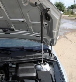 2 249 р. Упор капота Sport Ford Focus 2  седан дорестайлинг (2004-2008) (Без кронштейна)  с доставкой в г. Белгород. Увеличить фотографию 2
