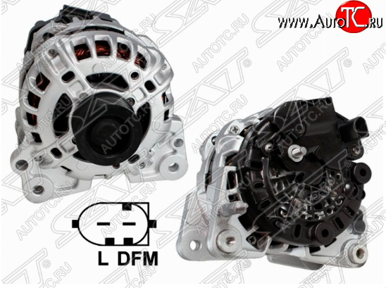 10 249 р. Генератор SAT (12V/110A) Volkswagen Polo 5 седан дорестайлинг (2009-2015)  с доставкой в г. Белгород