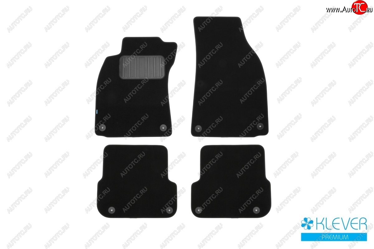 9 549 р. Коврики в салон (текстиль) (4D/5D) Klever Premium  Audi A4  B7 (2004-2008) седан  с доставкой в г. Белгород