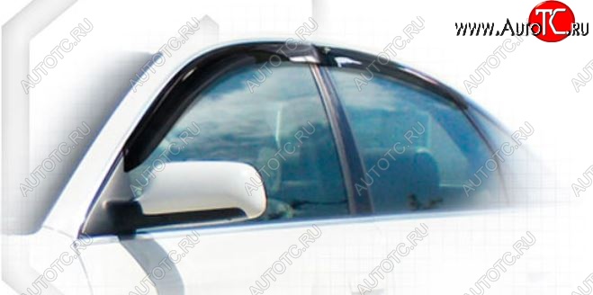 1 999 р. Дефлектора окон CA-Plastiс Audi A6 C5 дорестайлинг, седан (1997-2001) (Classic полупрозрачный, Без хром.молдинга)  с доставкой в г. Белгород