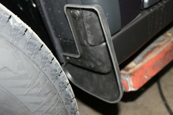 2 379 р. Брызговики Frosch (задние)  Audi A6  C6 (2004-2008) дорестайлинг, седан  с доставкой в г. Белгород. Увеличить фотографию 2