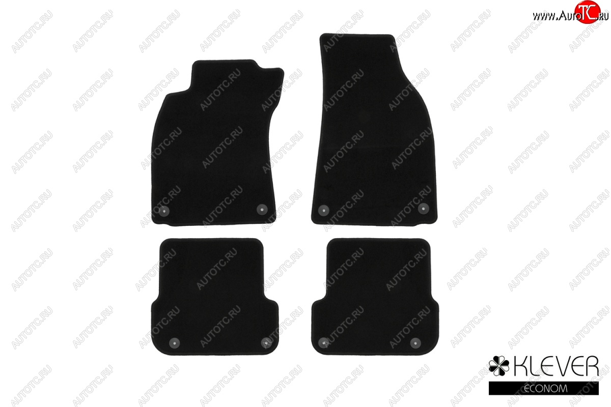 3 399 р. Коврики в салон (текстиль) 4D (АКПП) Klever Econom  Audi A6  C6 (2004-2008) дорестайлинг, седан, дорестайлинг, универсал  с доставкой в г. Белгород