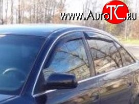 999 р. Комплект дефлекторов окон (ветровиков) 4 шт. Allroad Russtal Audi A6 C5 дорестайлинг, седан (1997-2001)  с доставкой в г. Белгород