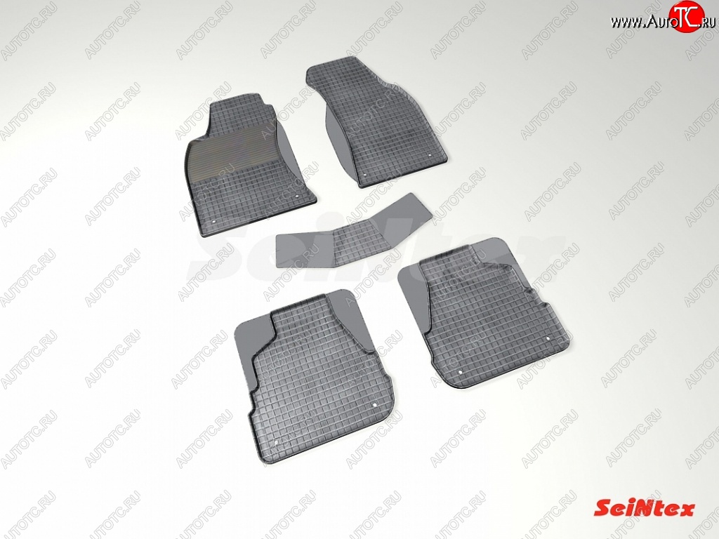 3 489 р. Износостойкие коврики в салон с рисунком Сетка SeiNtex Premium 4 шт. (резина) Audi A6 C5 дорестайлинг, седан (1997-2001)  с доставкой в г. Белгород