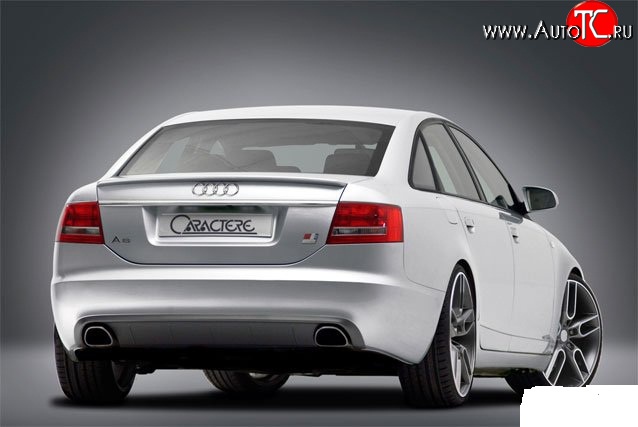 5 499 р. Лип спойлер Caractere Audi A6 C6 дорестайлинг, седан (2004-2008)  с доставкой в г. Белгород
