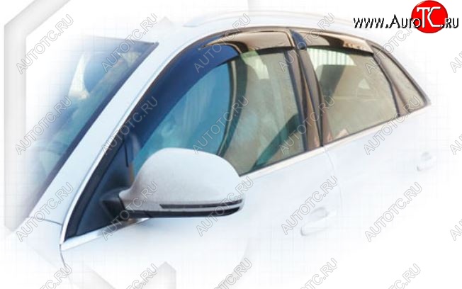 1 999 р. Дефлектора окон CA-Plastiс Audi Q3 F3 (2018-2022) (Classic полупрозрачный)  с доставкой в г. Белгород