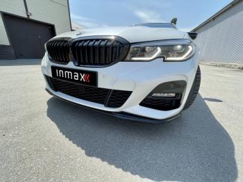 11 999 р. Сплиттер переднего М-бампера М-Perfomance  BMW 3 серия  G20 (2018-2022) седан (цвет: черный глянец)  с доставкой в г. Белгород. Увеличить фотографию 11
