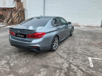 10 499 р. Пластиковые накладки под пороги M-порогов BMW 5 серия G30 дорестайлинг, седан (2016-2020) (черный глянец)  с доставкой в г. Белгород. Увеличить фотографию 15