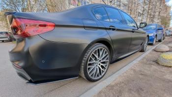 10 499 р. Пластиковые накладки под пороги M-порогов BMW 5 серия G30 дорестайлинг, седан (2016-2020) (черный глянец)  с доставкой в г. Белгород. Увеличить фотографию 16