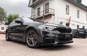 10 499 р. Пластиковые накладки под пороги M-порогов BMW 5 серия G30 дорестайлинг, седан (2016-2020) (черный глянец)  с доставкой в г. Белгород. Увеличить фотографию 17