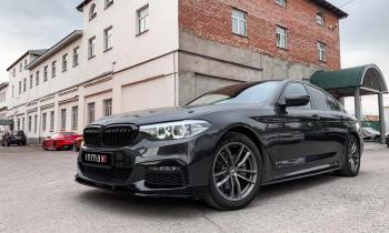 10 499 р. Пластиковые накладки под пороги M-порогов BMW 5 серия G30 дорестайлинг, седан (2016-2020) (черный глянец)  с доставкой в г. Белгород. Увеличить фотографию 18