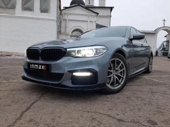 10 499 р. Пластиковые накладки под пороги M-порогов BMW 5 серия G30 дорестайлинг, седан (2016-2020) (черный глянец)  с доставкой в г. Белгород. Увеличить фотографию 2