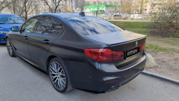 10 499 р. Пластиковые накладки под пороги M-порогов BMW 5 серия G30 дорестайлинг, седан (2016-2020) (черный глянец)  с доставкой в г. Белгород. Увеличить фотографию 20