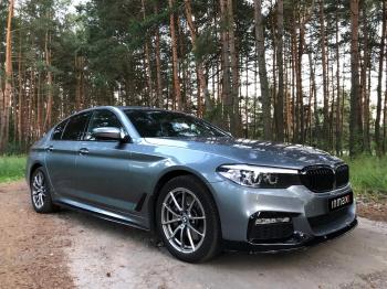 10 499 р. Пластиковые накладки под пороги M-порогов BMW 5 серия G30 дорестайлинг, седан (2016-2020) (черный глянец)  с доставкой в г. Белгород. Увеличить фотографию 21