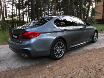 10 499 р. Пластиковые накладки под пороги M-порогов BMW 5 серия G30 дорестайлинг, седан (2016-2020) (черный глянец)  с доставкой в г. Белгород. Увеличить фотографию 23