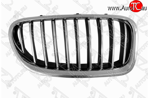 2 149 р. Правая решетка радиатора SAT (черная с хромом) BMW 5 серия F11 рестайлинг, универсал (2013-2017)  с доставкой в г. Белгород