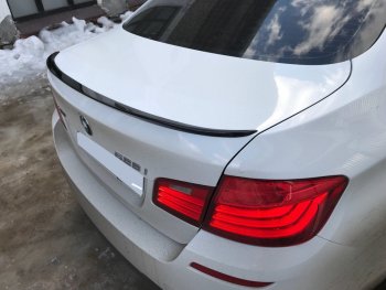 3 399 р. Лип спойлер PRO АВТОКРАТ BMW 5 серия F10 седан дорестайлинг (2009-2013) (Неокрашенный)  с доставкой в г. Белгород. Увеличить фотографию 3