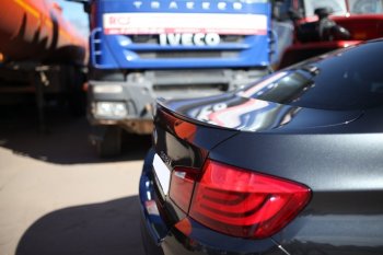 3 399 р. Лип спойлер PRO АВТОКРАТ BMW 5 серия F10 седан дорестайлинг (2009-2013) (Неокрашенный)  с доставкой в г. Белгород. Увеличить фотографию 5