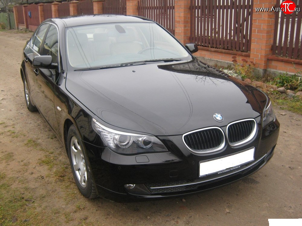 739 р. Реснички Style на фары BMW 5 серия E60 седан дорестайлинг (2003-2007)  с доставкой в г. Белгород