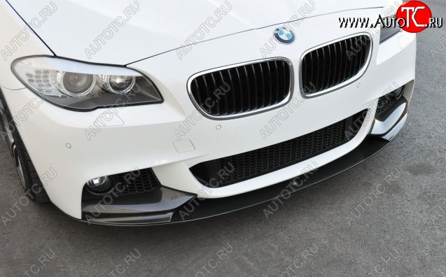 10 849 р. Накладка на передний бампер M-Performance BMW 5 серия F11 дорестайлинг, универсал (2009-2013) (Неокрашенная)  с доставкой в г. Белгород