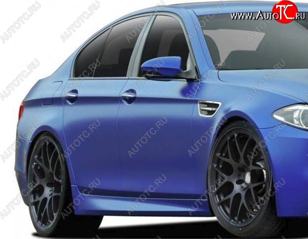 9 049 р. Пороги накладки M-Style BMW 5 серия F11 дорестайлинг, универсал (2009-2013) (Неокрашенные)  с доставкой в г. Белгород