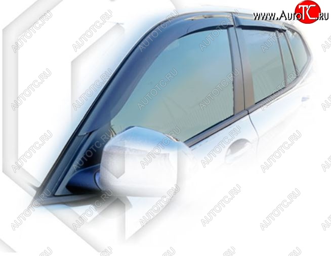 2 099 р. Дефлектора окон CA-Plastic BMW X3 G01 рестайлинг (2021-2023) (Classic полупрозрачный, Без хром.молдинга)  с доставкой в г. Белгород