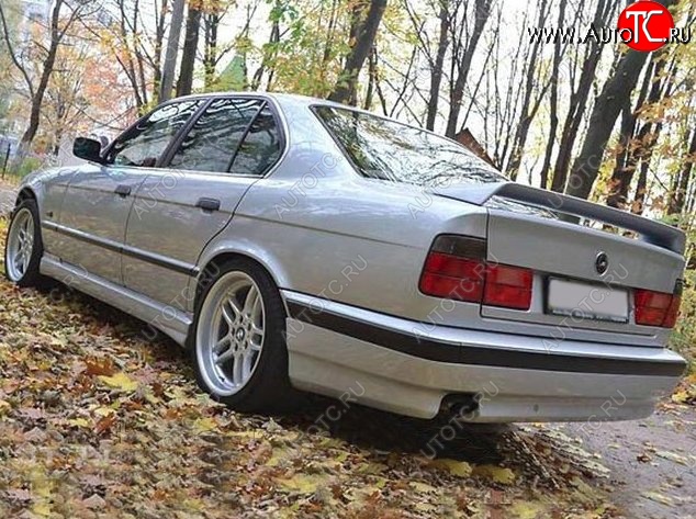 4 499 р. Накладка на задний бампер Schnitzer BMW 5 серия E34 седан дорестайлинг (1988-1994)  с доставкой в г. Белгород
