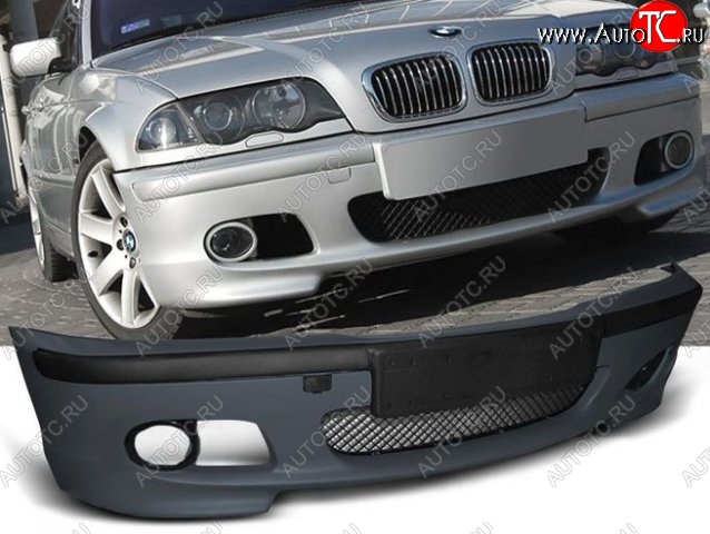 13 099 р. Передний бампер (Coupe) M-pakiet BMW 3 серия E46 седан дорестайлинг (1998-2001) (Неокрашенный)  с доставкой в г. Белгород