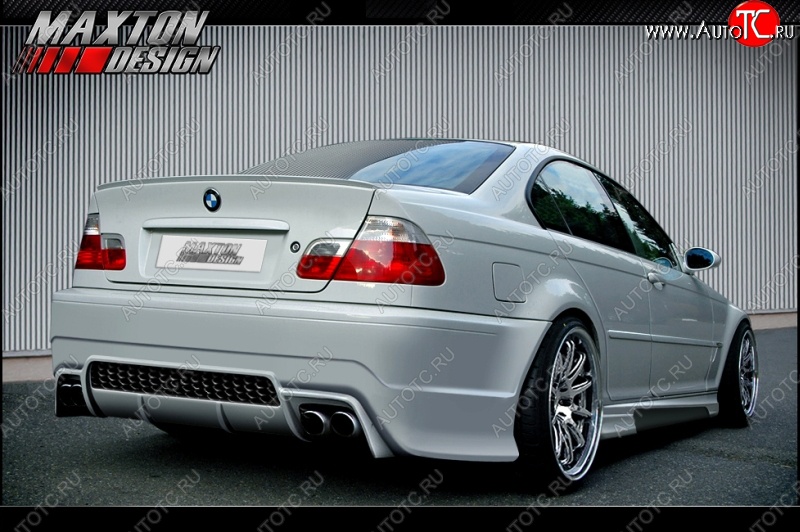 25 899 р. Задний бампер Maxton BMW 3 серия E46 седан дорестайлинг (1998-2001)  с доставкой в г. Белгород