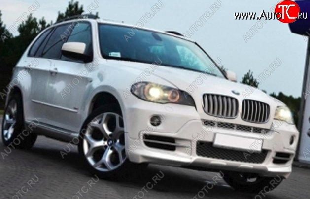 8 999 р. Накладка на передний бампер CT BMW X5 E53 дорестайлинг (1999-2003) (Неокрашенная)  с доставкой в г. Белгород