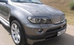 3 149 р. Реснички Storm на фары BMW X5 E53 дорестайлинг (1999-2003) (Неокрашенные)  с доставкой в г. Белгород. Увеличить фотографию 2