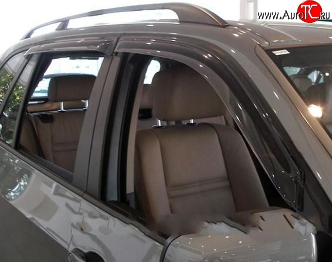 999 р. Комплект дефлекторов окон (ветровиков) 4 шт. Russtal BMW X5 E70 рестайлинг (2010-2013)  с доставкой в г. Белгород