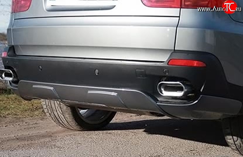 4 999 р. Накладка на задний бампер Sport Package BMW X5 E70 дорестайлинг (2006-2010)  с доставкой в г. Белгород