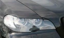 1 499 р. Реснички на фары CT BMW X5 E70 дорестайлинг (2006-2010) (Неокрашенные)  с доставкой в г. Белгород. Увеличить фотографию 3