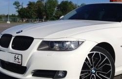 979 р. Комплект ресничек на фары M-VRS BMW 3 серия E90 седан дорестайлинг (2004-2008) (Без отверстий под светодиоды, Неокрашенные)  с доставкой в г. Белгород. Увеличить фотографию 2