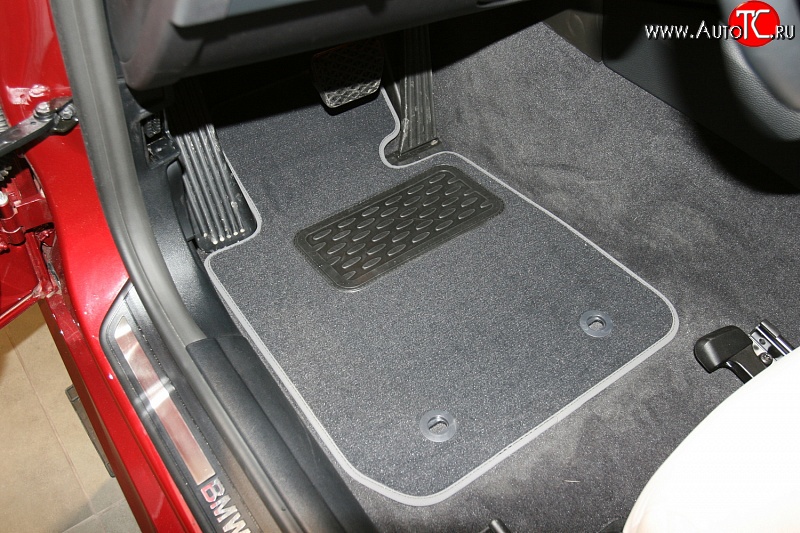 1 664 р. Коврики в салон Element 4 шт. (текстиль) BMW 3 серия E90 седан дорестайлинг (2004-2008) (Черные)  с доставкой в г. Белгород
