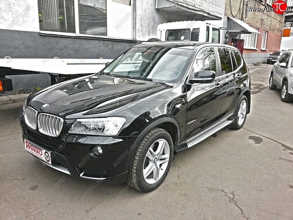 13 549 р. Подножки боковые WINBO OE Style BMW X3 F25 рестайлинг (2014-2017)  с доставкой в г. Белгород