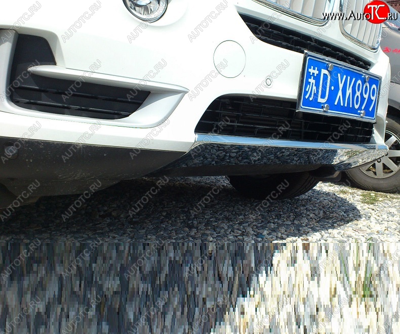 5 449 р. Накладка на передний бампер SuvStyle BMW X5 F15 (2013-2018) (Неокрашенная)  с доставкой в г. Белгород