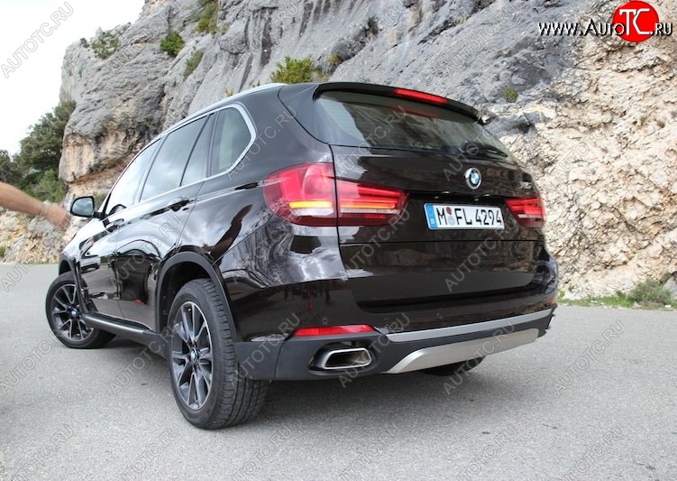 5 399 р. Диффузор на задний бампер SuvStyle BMW X5 F15 (2013-2018) (Неокрашенная)  с доставкой в г. Белгород