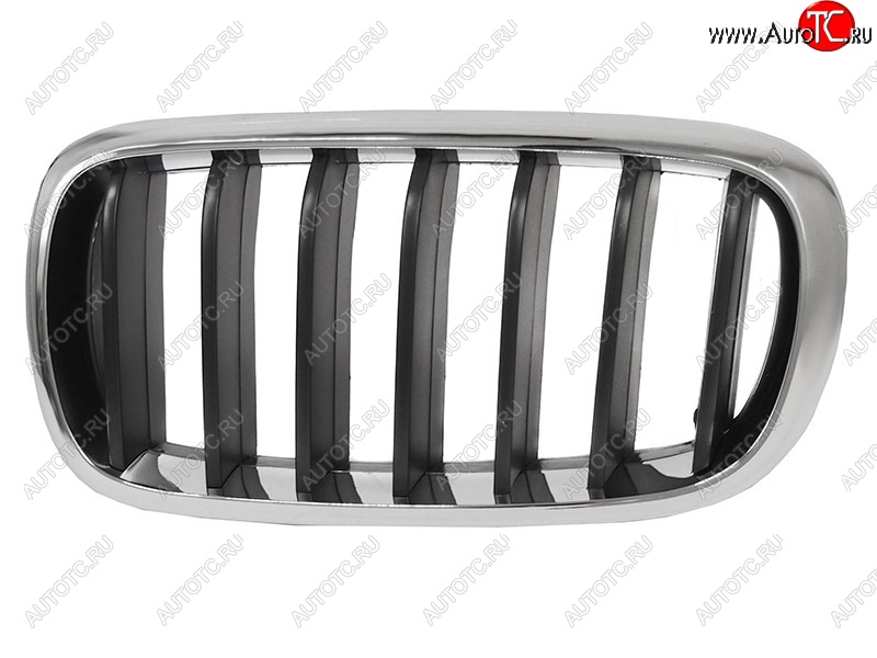 2 299 р. Левая решетка радиатора SAT (черная с хромом) BMW X5 F15 (2013-2018)  с доставкой в г. Белгород