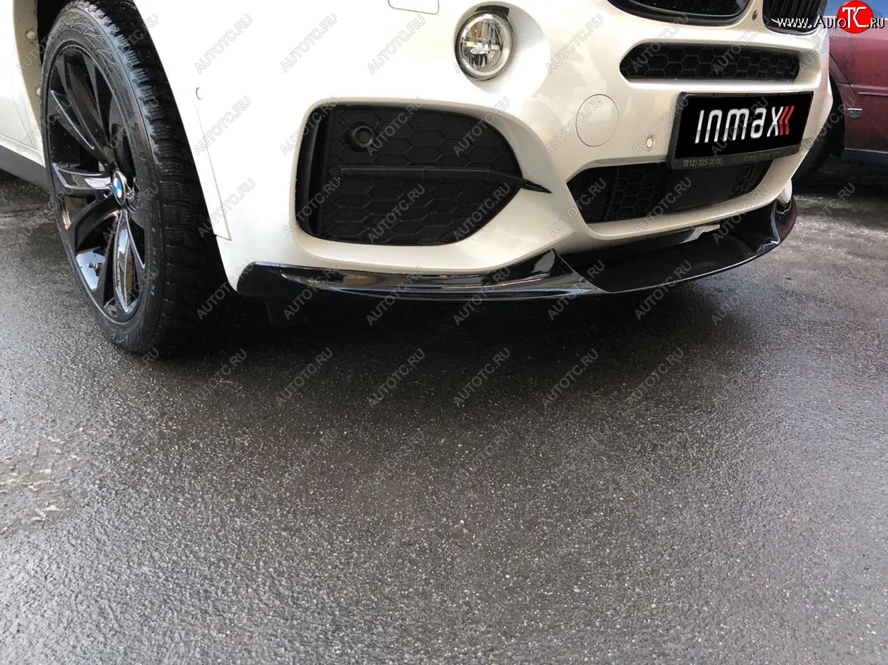 19 999 р. Сплиттер переднего бампера M-Performance BMW X5 F15 (2013-2018) (цвет: черный глянец)  с доставкой в г. Белгород
