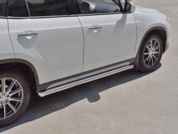 19 999 р. Защита порогов из круглой трубы d63 мм SLITKOFF v1 Brilliance V5 (2012-2018)  с доставкой в г. Белгород. Увеличить фотографию 3